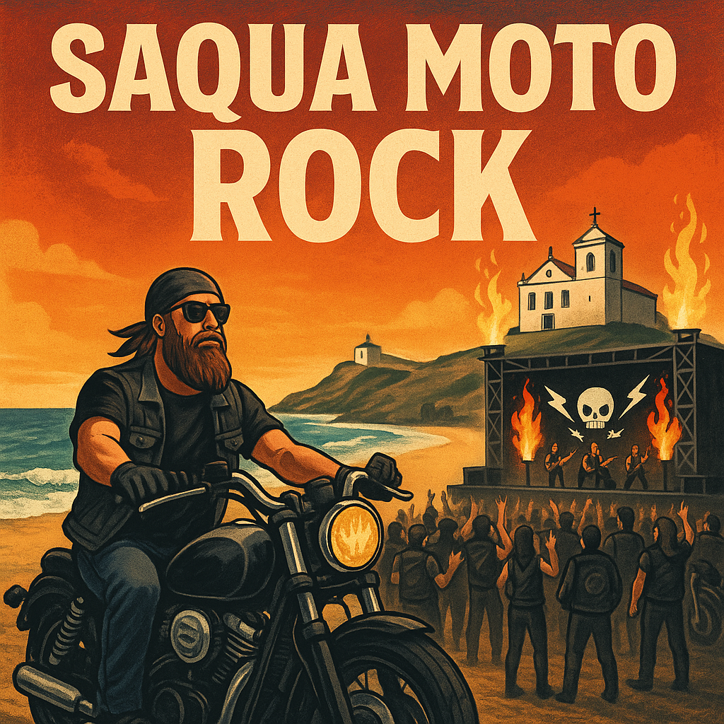 Motos no evento Saquarema Moto Rock