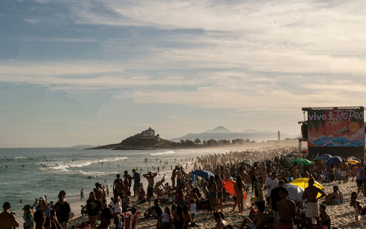 Evento de Surf WSL em Saquarema